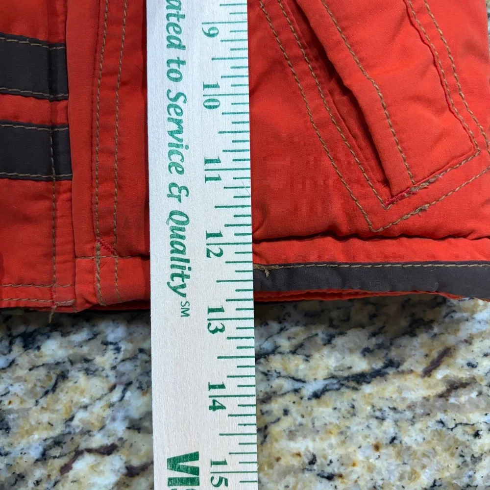 OshKosh Bgosh Orange Puffer Jacket Sherpa Hood Yosemite Snowmobile Kids 18M